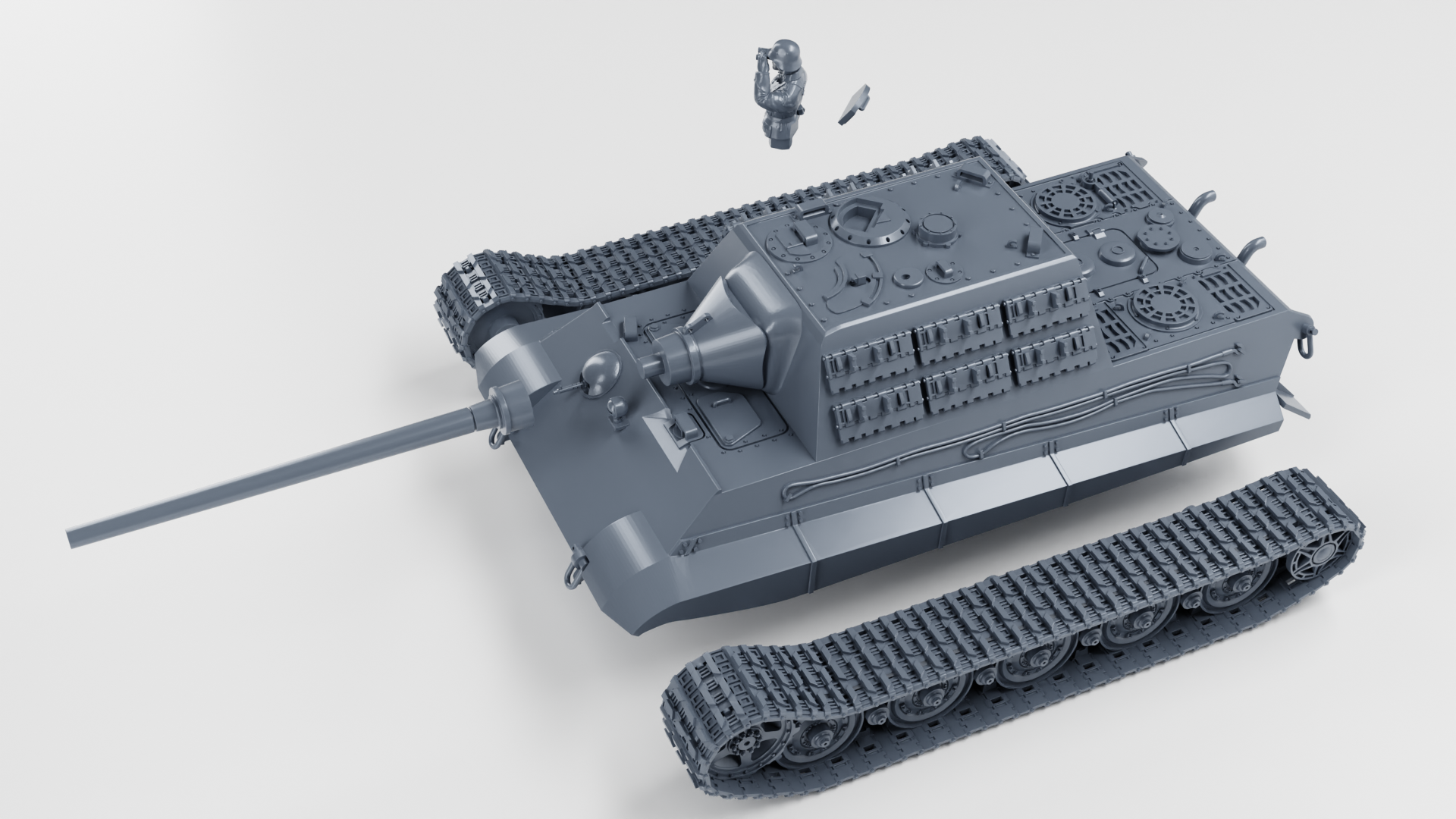WG3D Jagdtiger Sd.Kfz 186 - Henschel Suspension  (Germany, WW2)