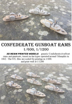 Manley LFG3D010 - 1/600 Confederate Gunboats