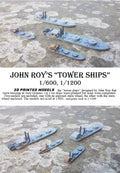 Manley LFG3D015 - 1/600 Confederate John Roys "Tower Ships"