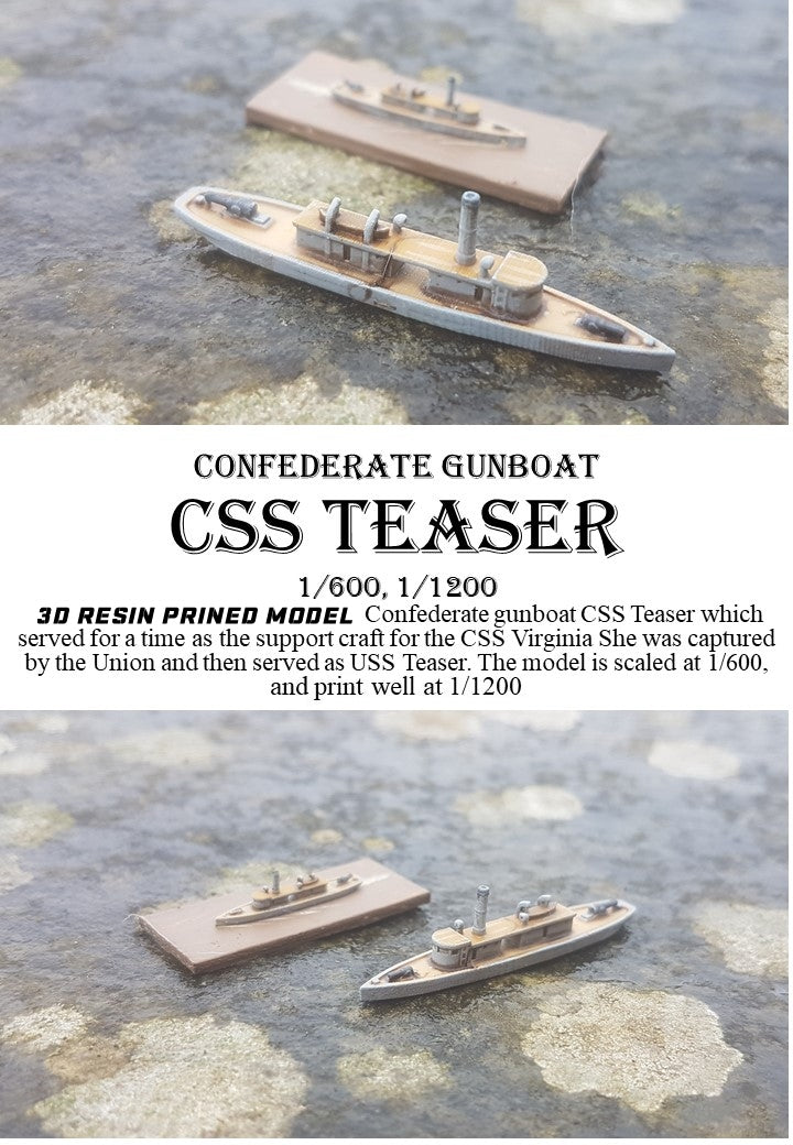 Manley LFG3D019 - 1/600 Confederate CSS Teaser