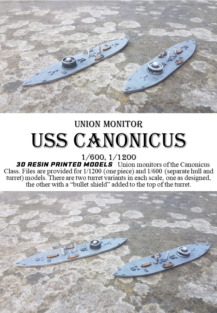 Manley LFG3D021 - 1/600 USS Canonicus
