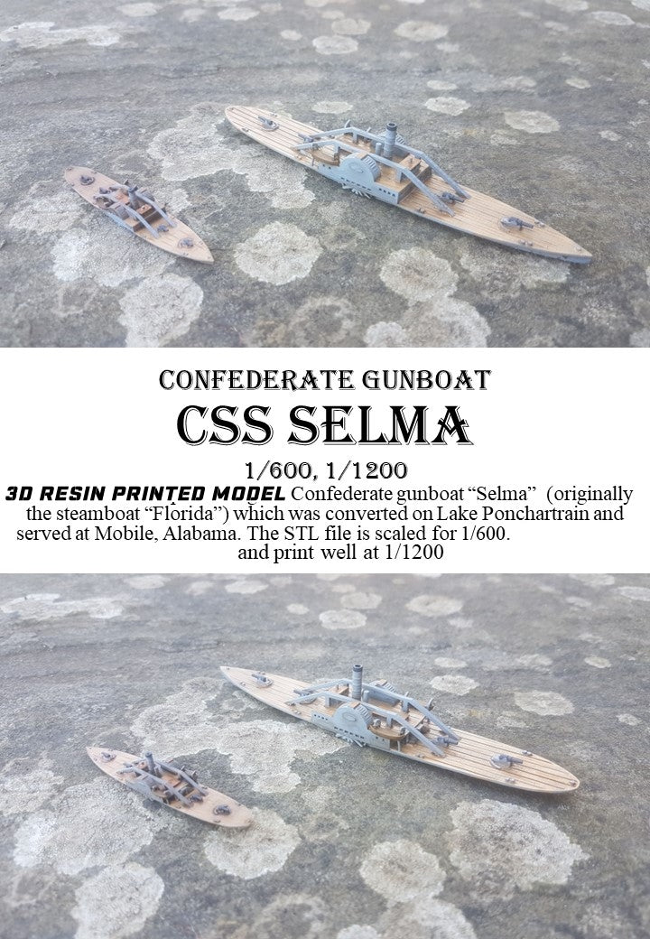 Manley LFG3D028 - 1/600 Confederate CSS Selma