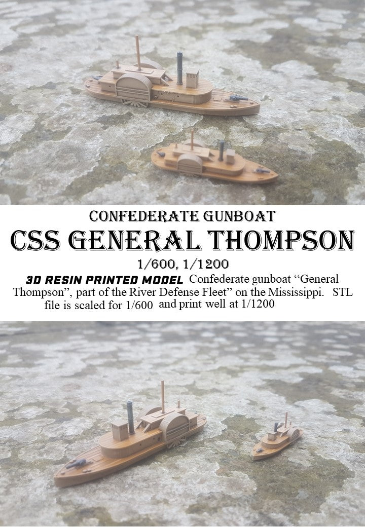 Manley LFG3D029 - 1/600 Confederate CSS General Thompson
