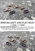 Manley LFG3D030 - 1/600 Mortar Barge and Flat Boats