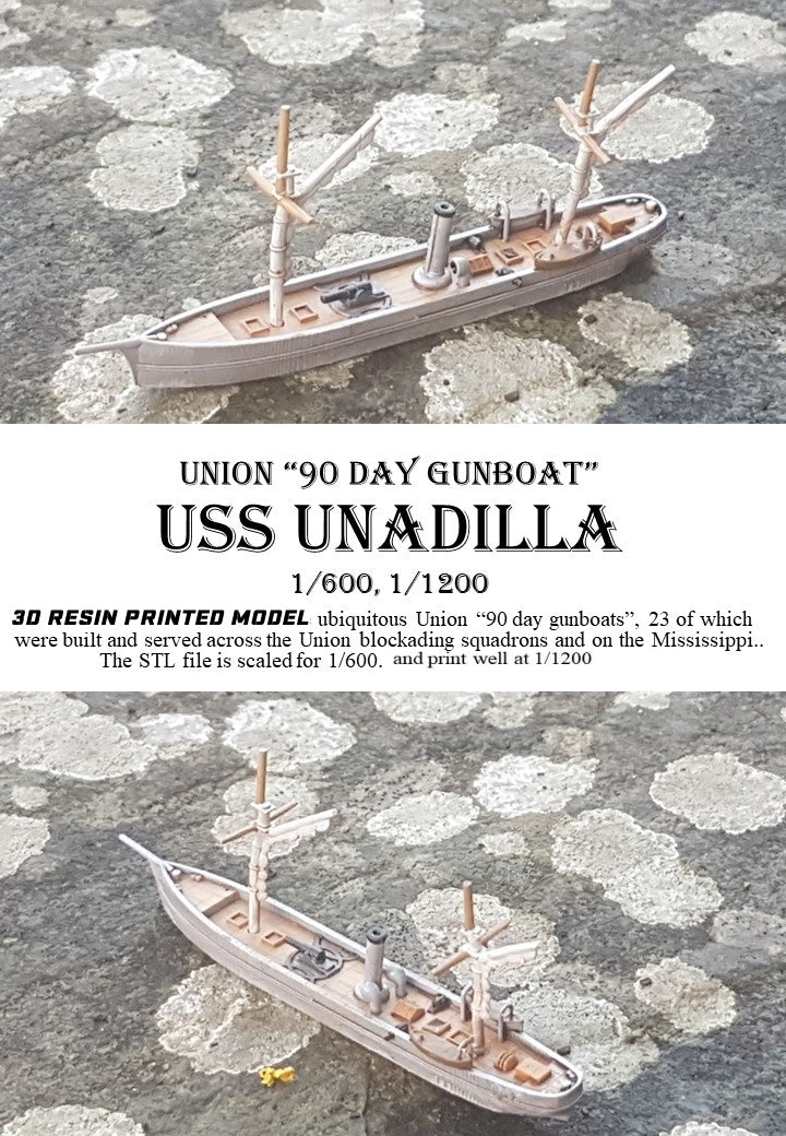 Manley LFG3D037- 1/600 USS Unadilla