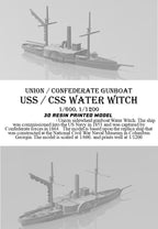 Manley LFG3D051 - 1/600 USS/CSS Water Witch