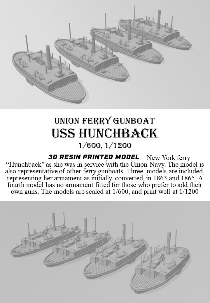 Manley LFG3D053- 1/600 USS Hunchback