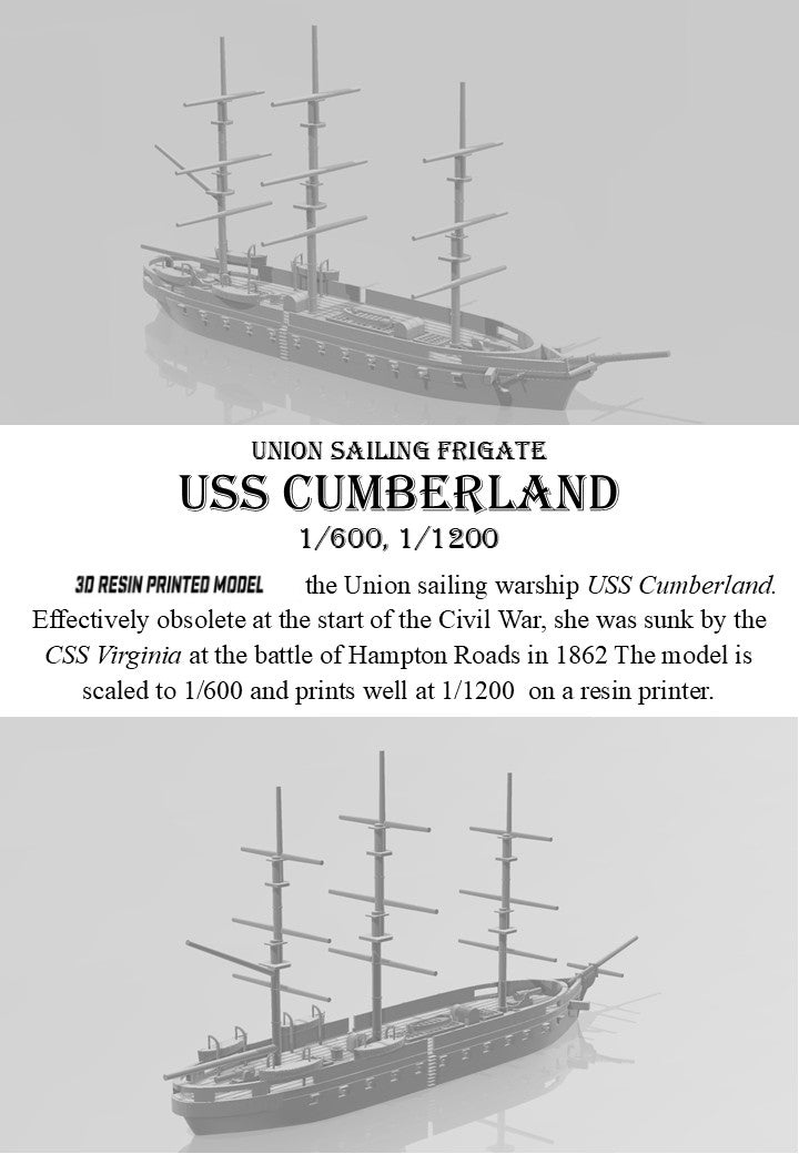 Manley LFG3D216- 1/600 USS Cumberland