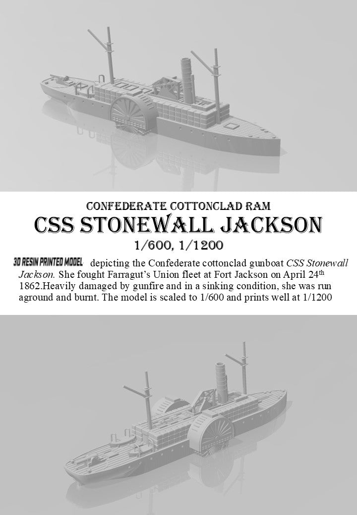 Manley LFG3D229 - 1/600 Confederate CSS Stonewall Jackson