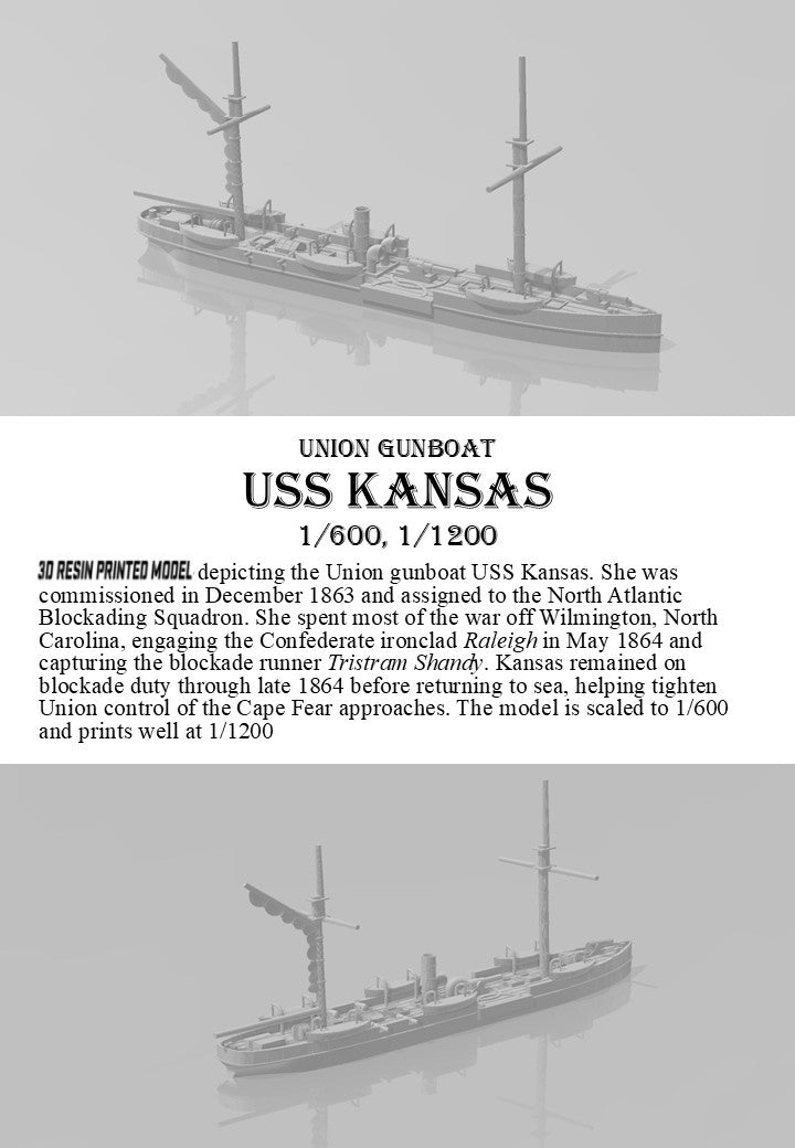 Manley LFG3D230 - 1/600 USS Kansas