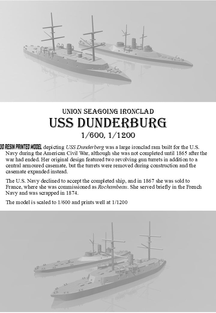 Manley LFG3D231 - 1/600 USS Dunderberg
