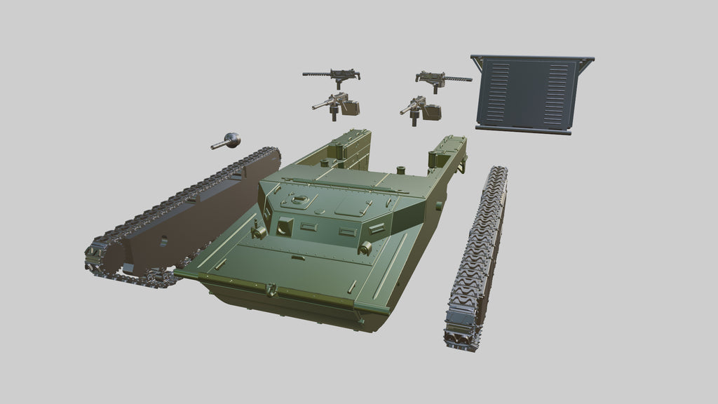 WG3D LVT-4 Water Buffalo,  Amphibious (US, WW2)