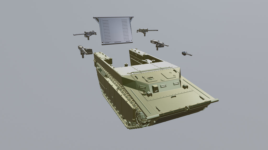 WG3D LVT-4 Water Buffalo,  Amphibious (US, WW2)