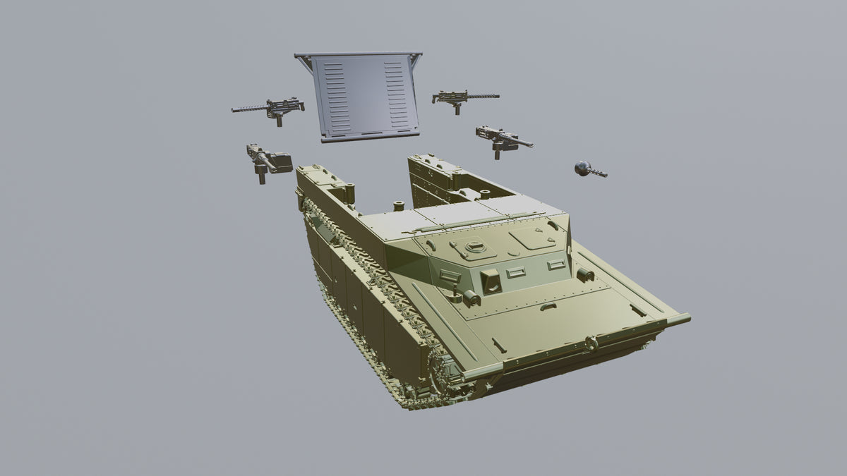 WG3D LVT-4 Water Buffalo,  Amphibious (US, WW2)