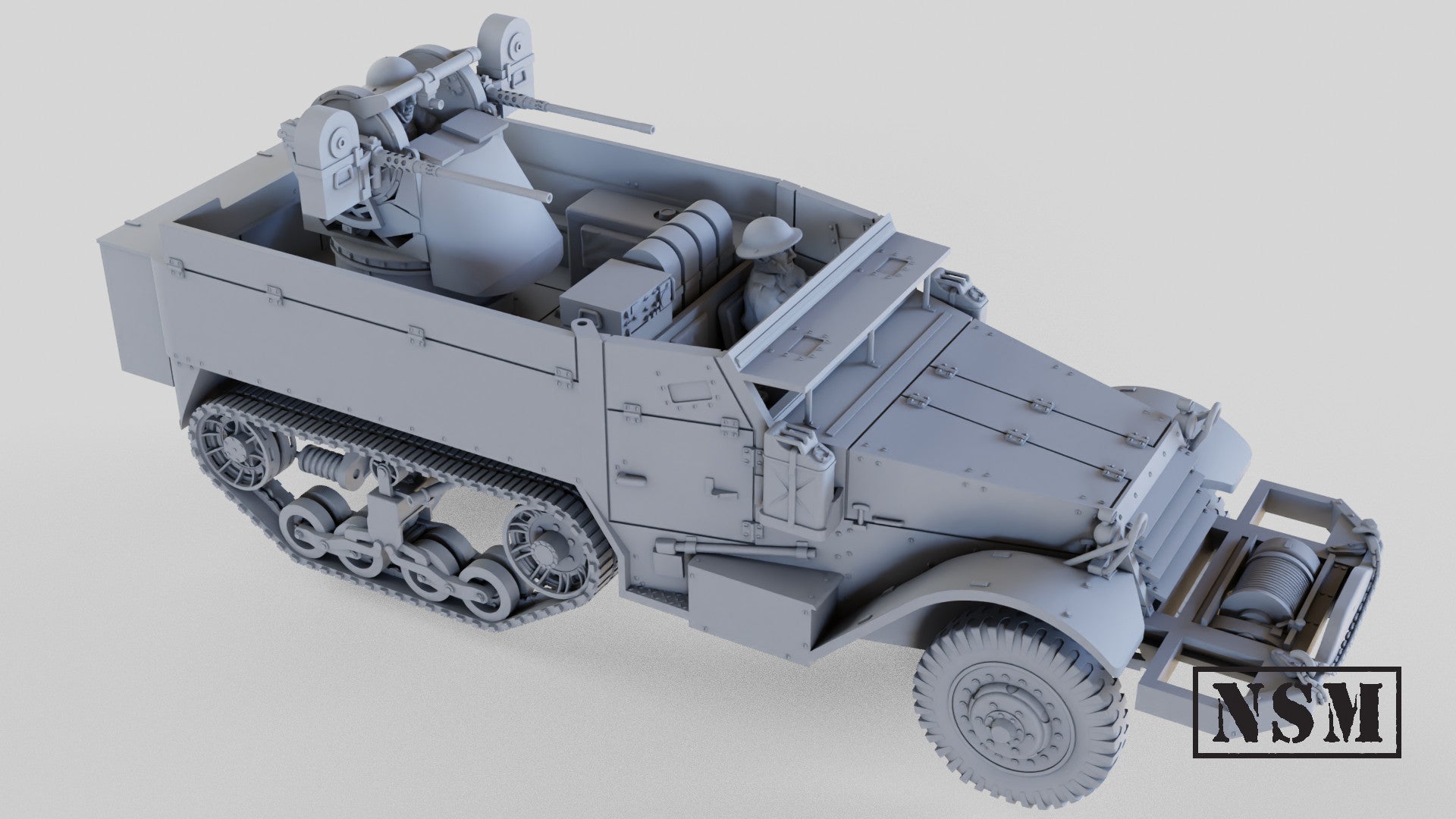 NSM Halftrack M14 Twin HMG - (UK, WW2)