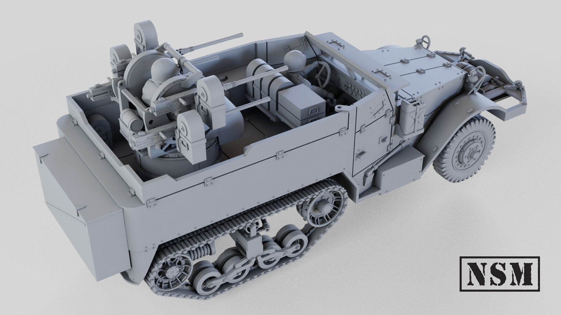 NSM Halftrack M17 Quad HMG - (Soviet, WW2)