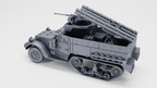 WG3D Halftrack M2A1 with two triple rocket launcher tubes (US, WW2)
