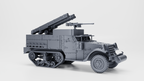 WG3D Halftrack M2A1 with two triple rocket launcher tubes (US, WW2)