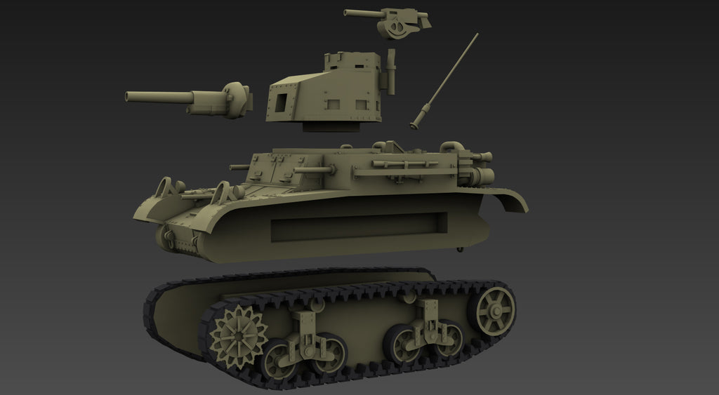 WG3D M2A4 Light Tank (USA, WW2)