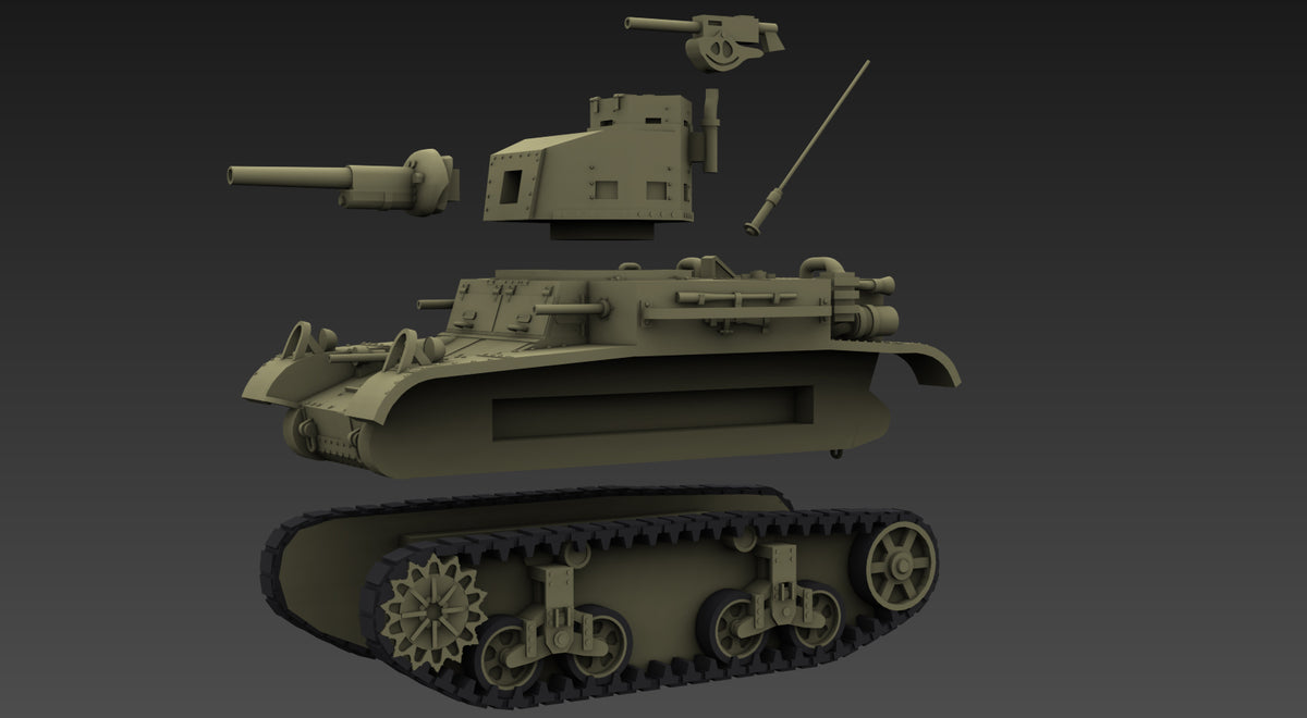 WG3D M2A4 Light Tank (USA, WW2)