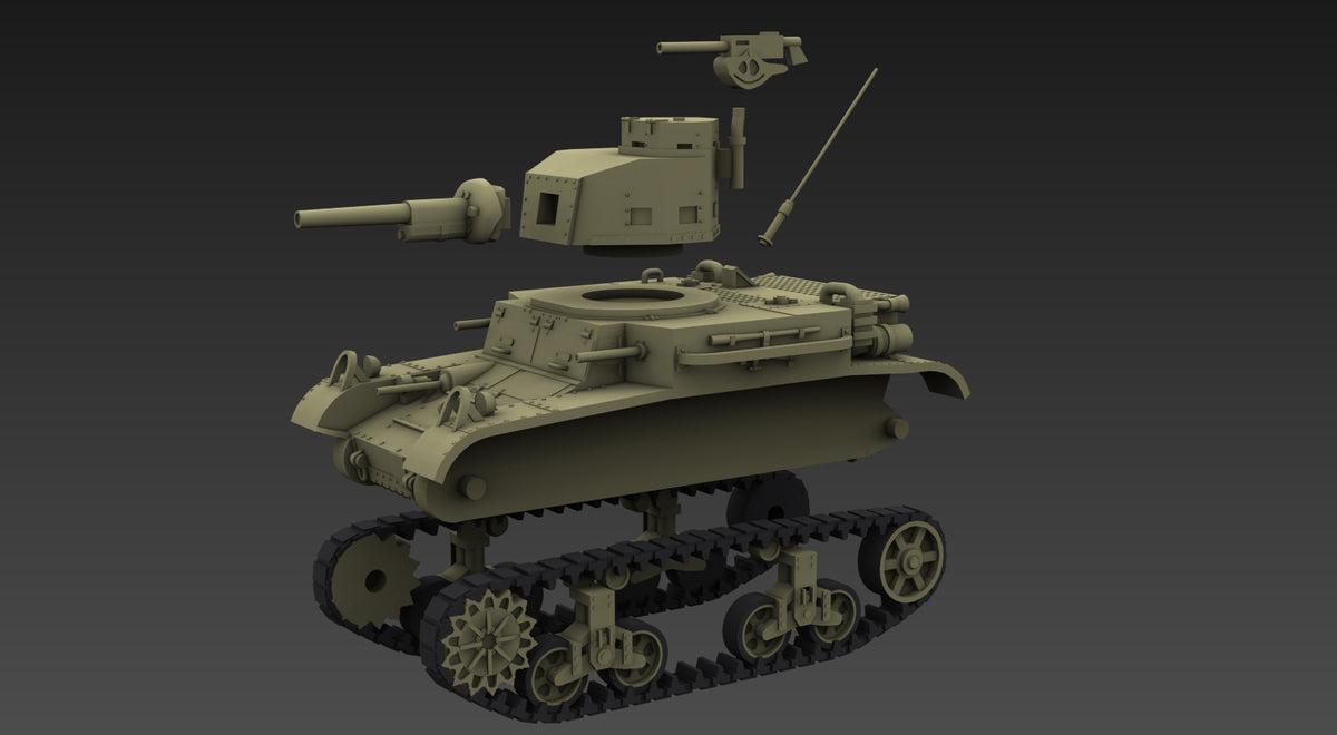 WG3D M2A4 Light Tank (USA, WW2)