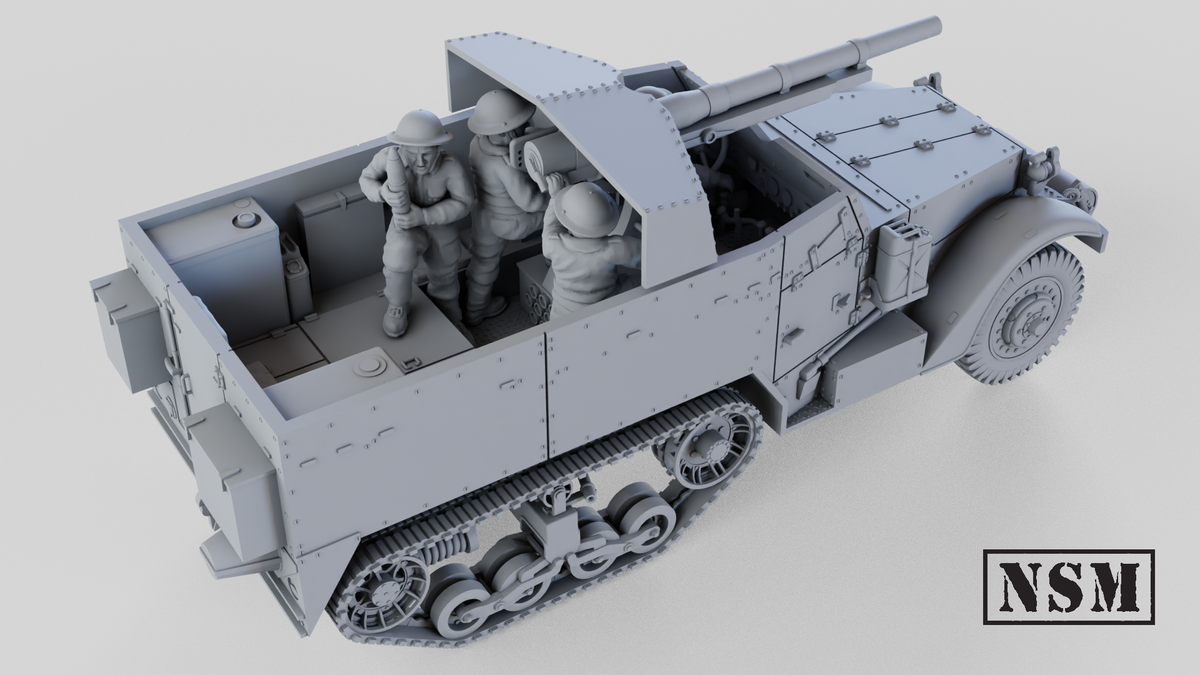 NSM Halftrack M3 75mm GMC - (UK, WW2)