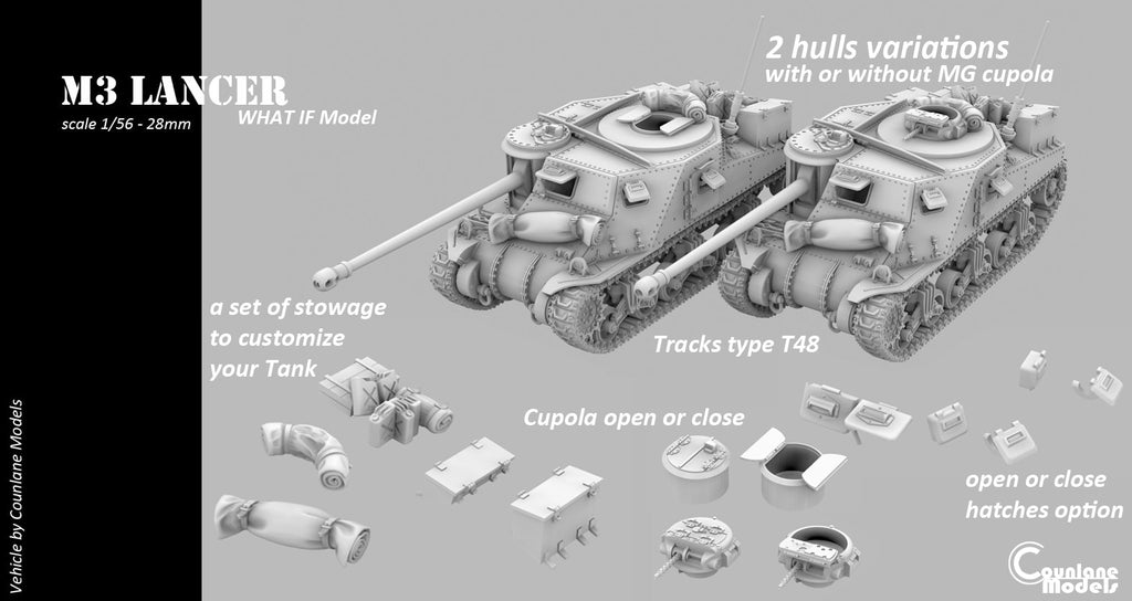 Counlane M3 Lancer, Experimental Tank Hunter (UK, WW2)