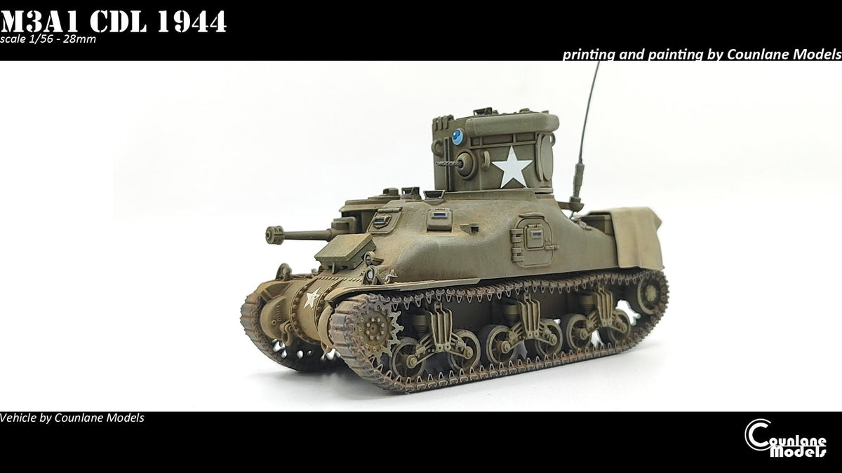 Counlane M3A1 Lee  CDL - Canal Defense Light (USA, WW2)