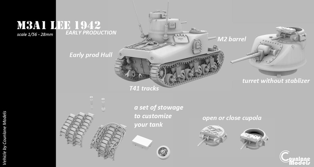 Counlane M3A1 Lee  Early (USA, WW2)