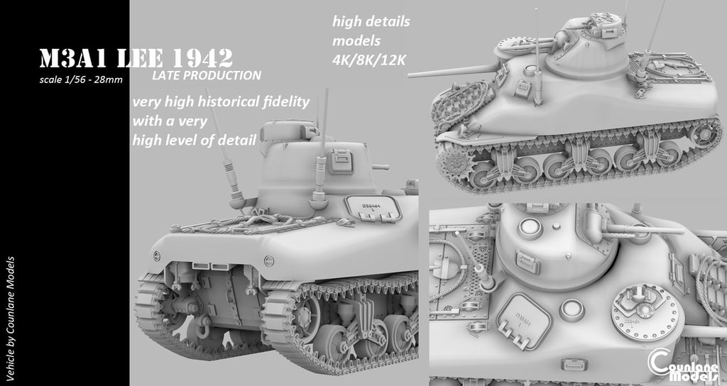 Counlane M3A1 Lee  Late (USA, WW2)