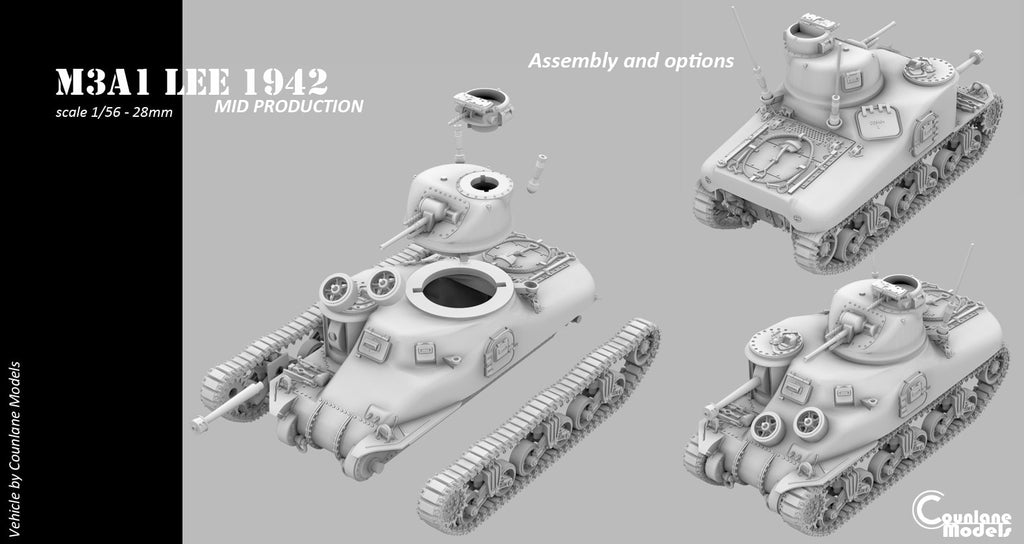 Counlane M3A1 Lee  Mid (USA, WW2)