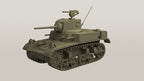 WG3D Stuart M3A1 (M3L) with sponson gun (US, WW2, Lend-Lease)