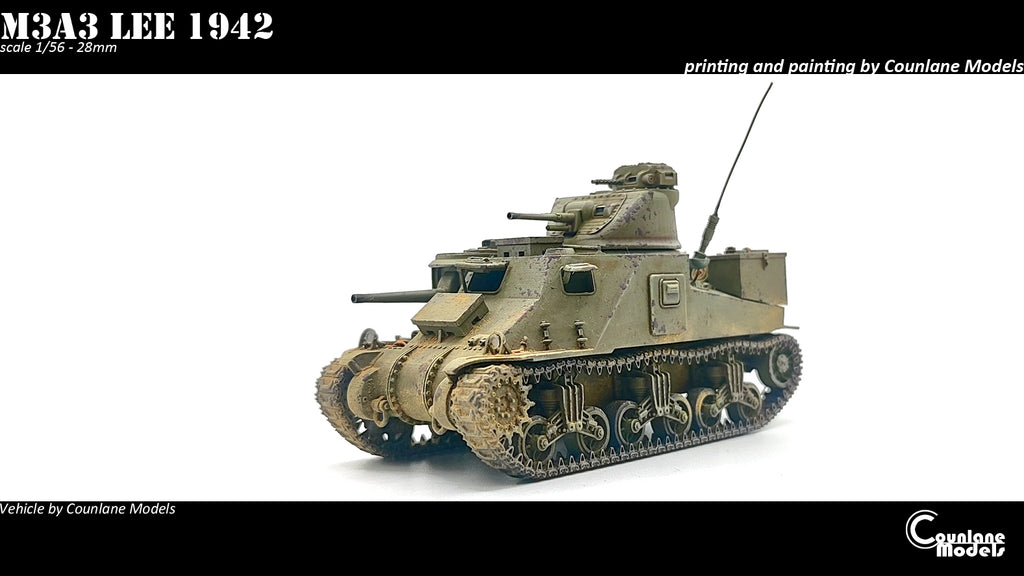 Counlane M3A3 Lee  Early, Mid and Late (USA, WW2)