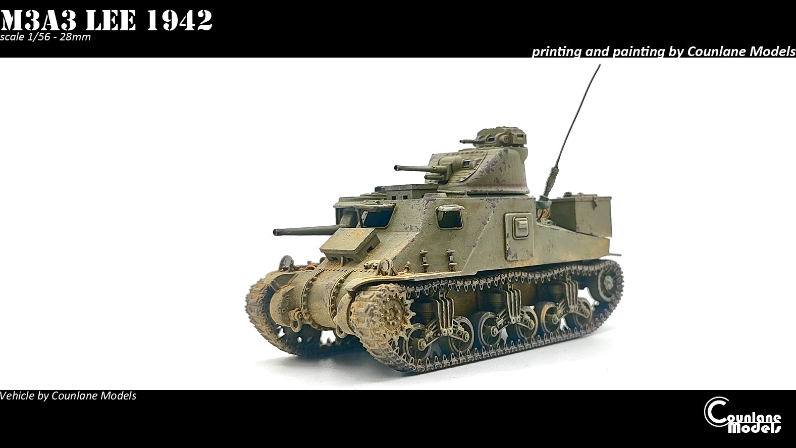 Counlane M3A3 Lee  Early, Mid and Late (USA, WW2)