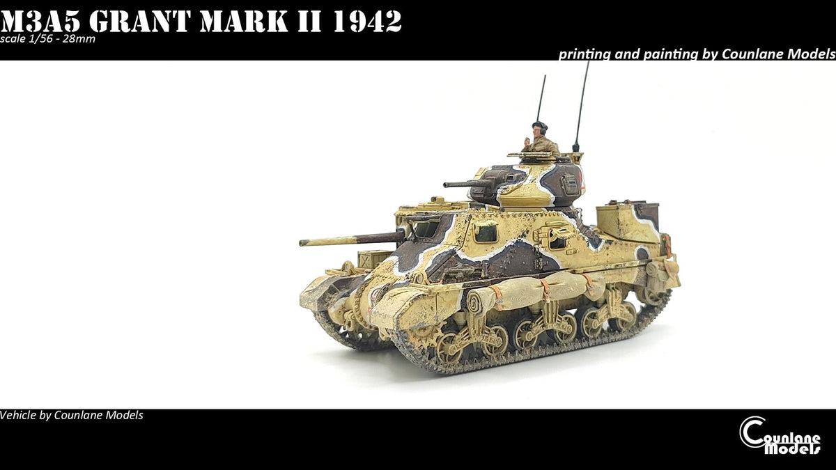Counlane M3A5 Grant Mark II early/mid/late prod (UK, WW2)