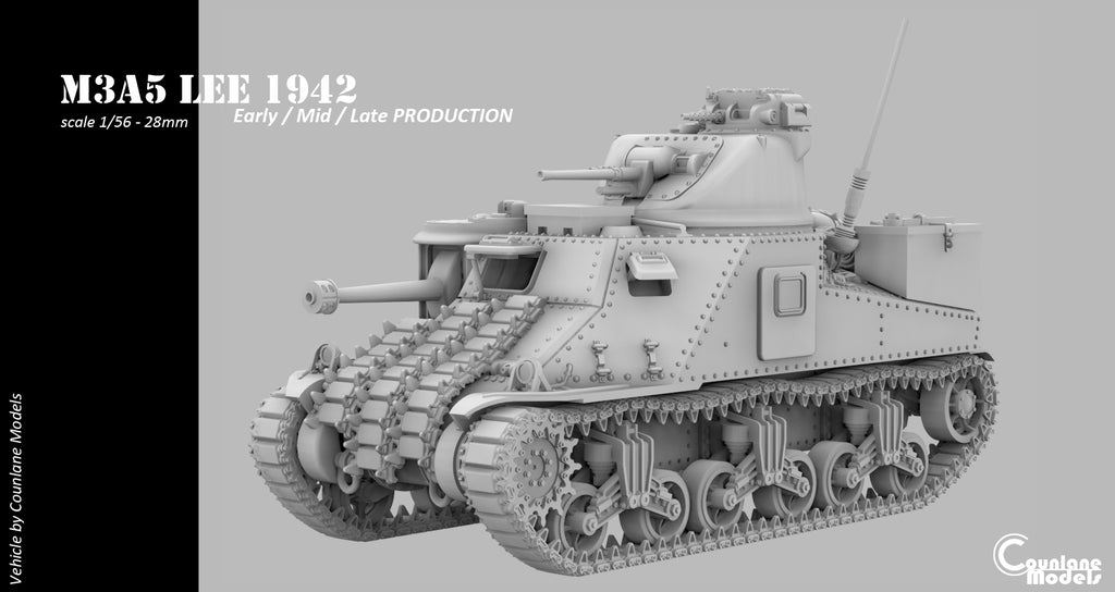 Counlane  M3A5 Lee  Early, Mid and Late (USA, WW2)