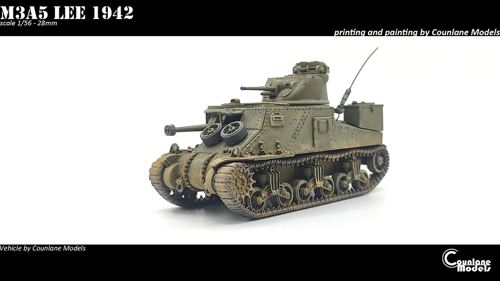 Counlane  M3A5 Lee  Early, Mid and Late (USA, WW2)