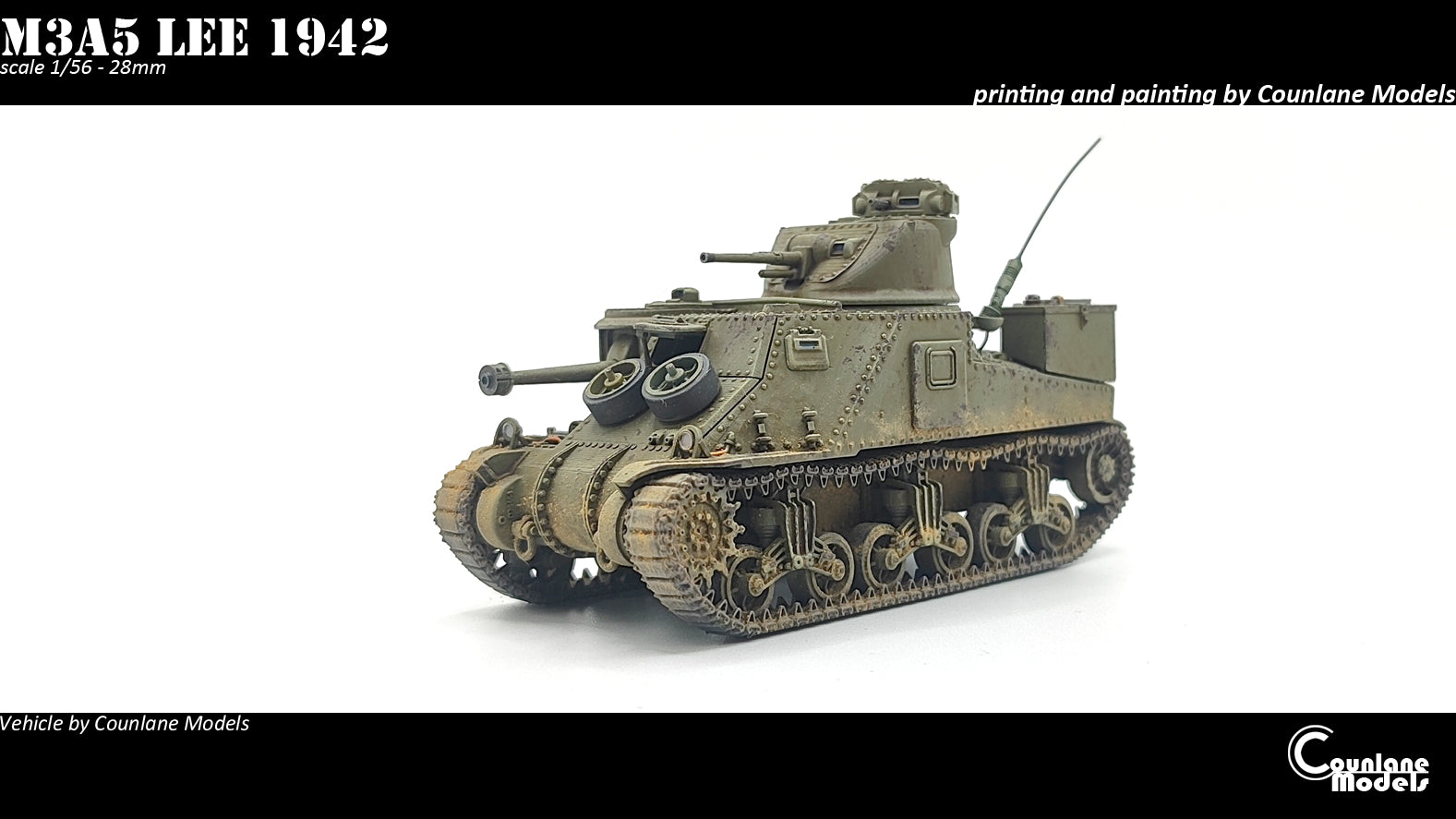 Counlane  M3A5 Lee  Early, Mid and Late (USA, WW2)