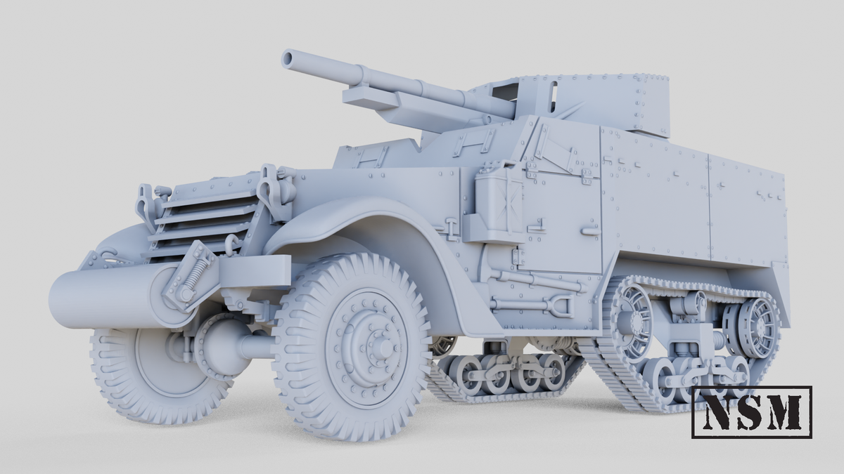 NSM M3 75mm GMC Halftrack (option T12) (USA, WW2)