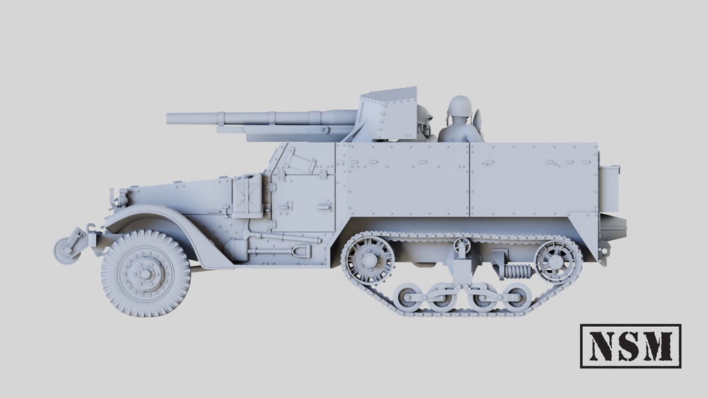 NSM M3 75mm GMC Halftrack (option T12) (USA, WW2)
