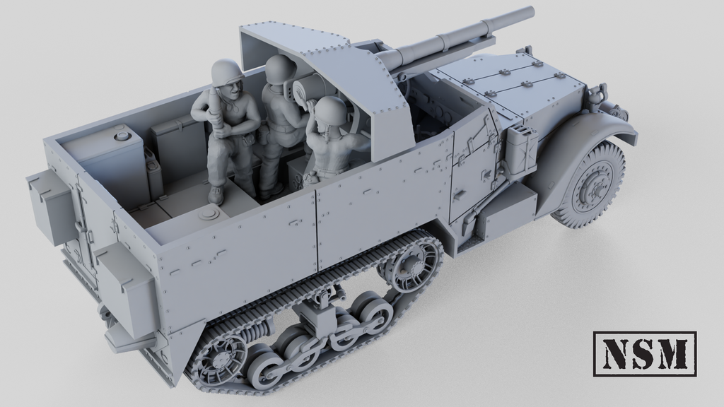 NSM M3 75mm GMC Halftrack (option T12) (USA, WW2)