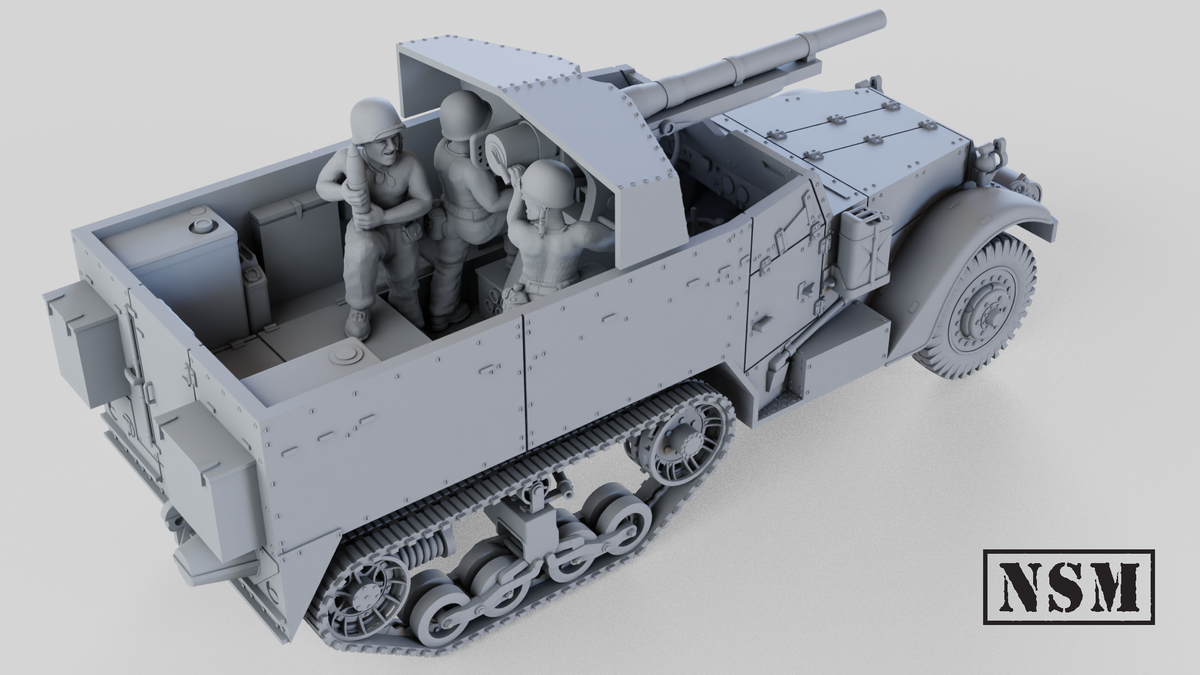 NSM M3 75mm GMC Halftrack (option T12) (USA, WW2)