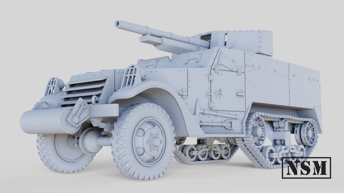 NSM M3 75mm GMC Halftrack (option T12) (USA, WW2)