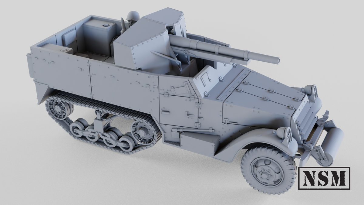 NSM M3 75mm GMC Halftrack (option T12) (USA, WW2)