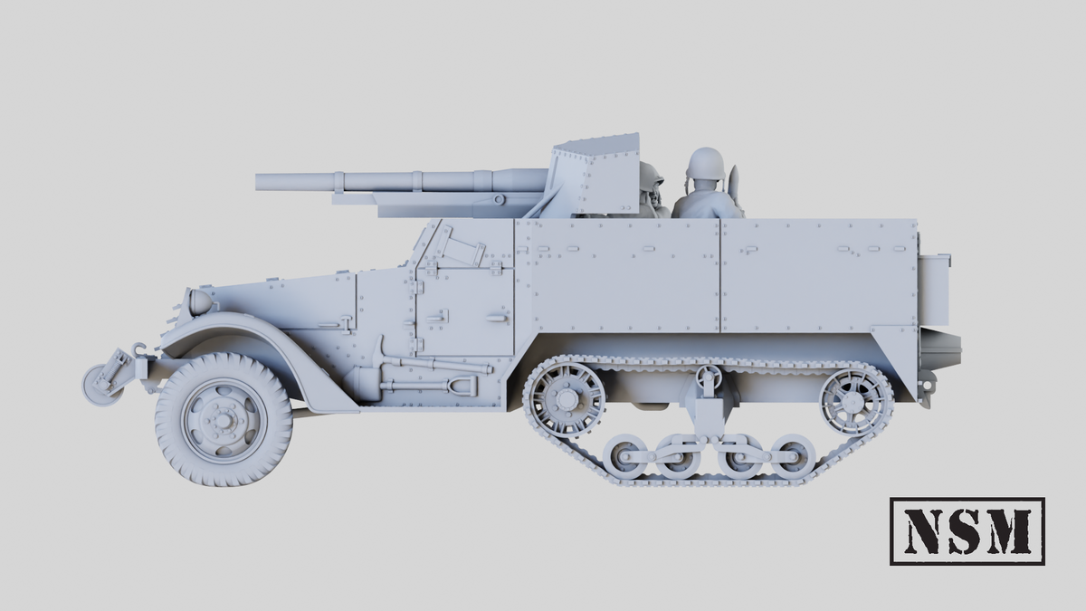 NSM M3 75mm GMC Halftrack (option T12) (USA, WW2)