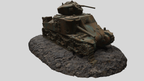 WG3D Destroyed M3 Lee Medium Tank (US, WW2)