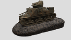WG3D Destroyed M3 Lee Medium Tank (US, WW2)
