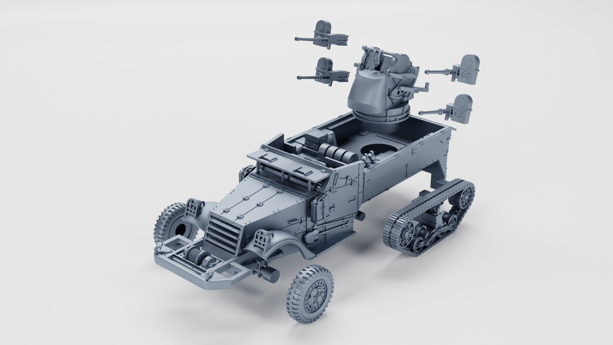 WG3D Halftrack M3 “Quad 50” (US, WW2)