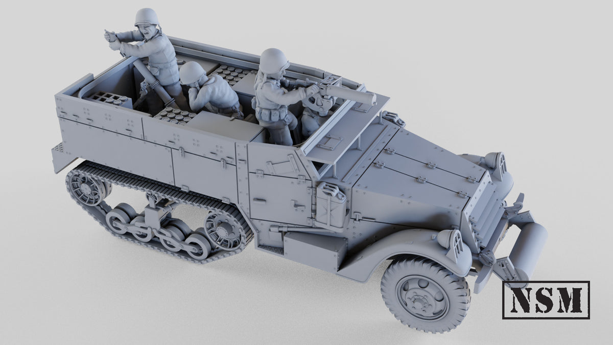 NSM M4 Mortar Carrier Halftrack - Early and Late Productions (USA, WW2)