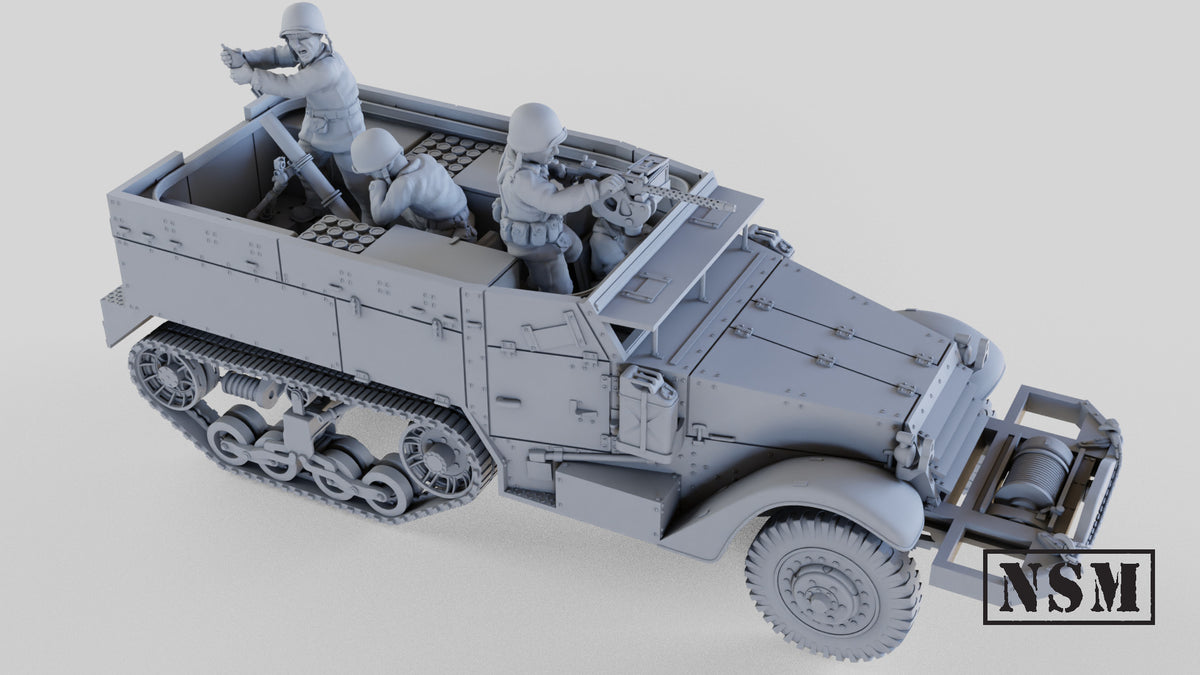 NSM M4 Mortar Carrier Halftrack - Early and Late Productions (USA, WW2)